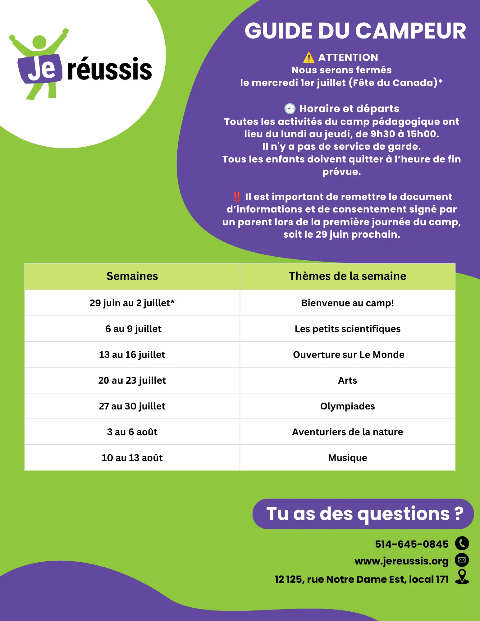 Je Réussis en vacances
